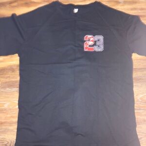 Jordan Black T-Shirt with Red and Gray Graphic